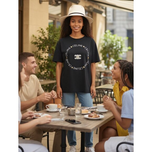 OVERSIZED CELINE TOP-T SHIRT SIZE M/L NEW